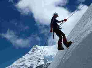 lloyd on abseil practice