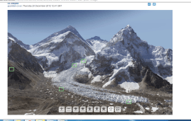 Everest in extreme detail. What looks like litter might in fact be base camp, and what you think is a speck of dust could be a climber.