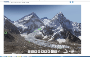 Everest in extreme detail. What looks like litter might in fact be base camp, and what you think is a speck of dust could be a climber.