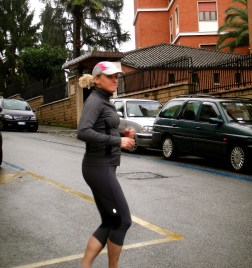 Jogging in my neighborhood in Rome