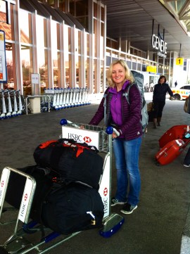 @the Geneva airport leaving for Kathmandu