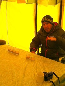 Phil doing demo of oxygen