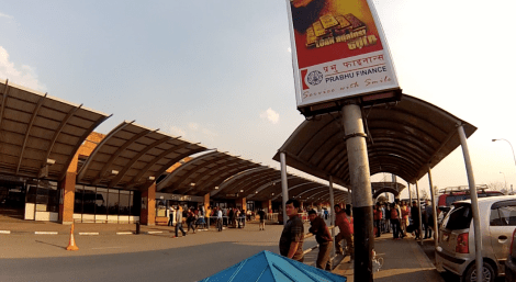 OutsideKathmandu airport