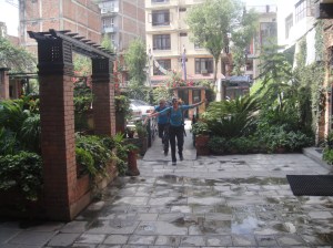 Margaret and Edita arriving to the Courtyard Hotel 28 May 2013
