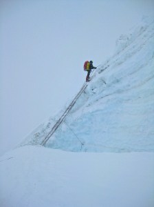 The infamous ladder on the way to the North Cole