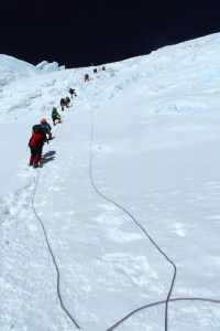 I'm last one in the line on the way to the North Col