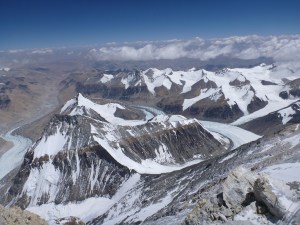 North side route from the Summit of Mt Everest 19 - Vaizdas is virsunes