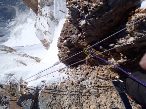 Dangerous route on the way dawn from the Summit OLYMPUS DIGITAL CAMERA