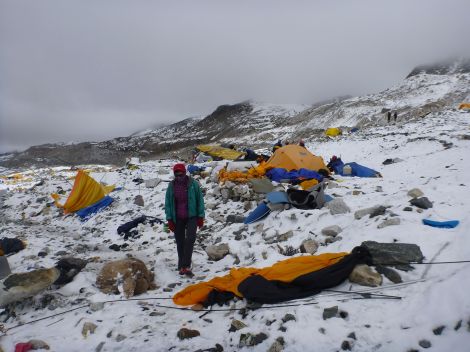 Base Camp after the earthquake