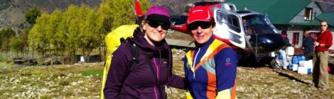 Here I am with Margaret arriving at Lukla earlier today!