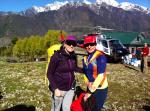 Here I am with Margaret arriving at Lukla earlier today!